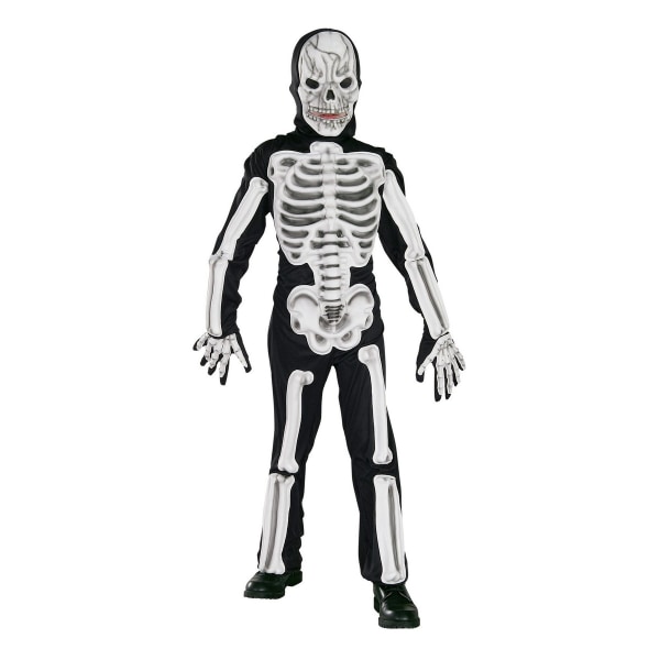 Rubiner Barn/Barn Skeleton EVA Costume XL Svart/Vit Black/White XL