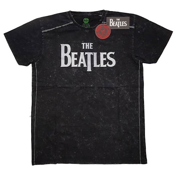 The Beatles Unisex Adult Drop T Logo T-Shirt M Svart Black M