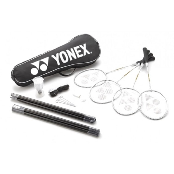 Yonex Badminton Set (Paket med 9) One Size Vit/Svart White/Black One Size