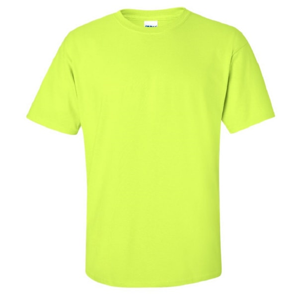 Gildan Mens Ultra Cotton Kortärmad T-shirt M Ny Säkerhetsgrön New Safety Green M