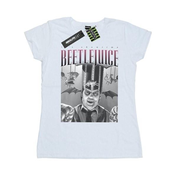 Beetlejuice Dam/Kvinnor Cirkus Homage Bomull T-shirt M Vit White M