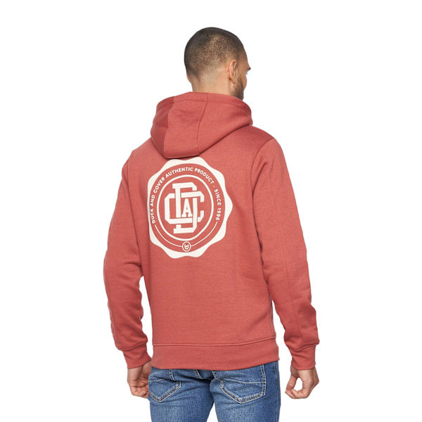 Duck and Cover Mens Keyaan Hoodie M Röd Red M