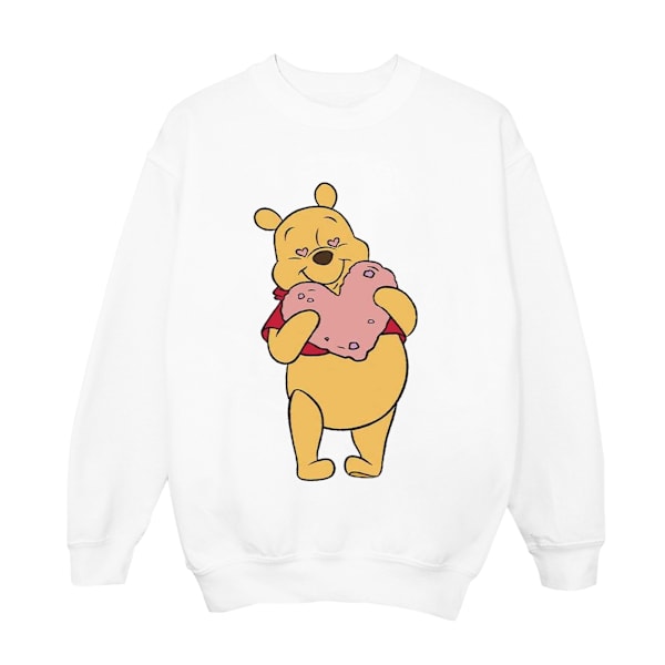 Disney Girls Winnie The Pooh Heart Eyes Sweatshirt 12-13 år White 12-13 Years