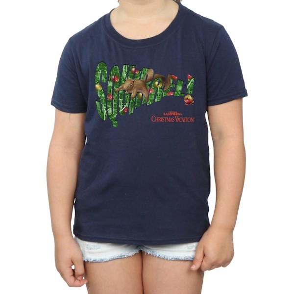 National Lampoon's Christmas Vacation Flickor Ekorre Trä Cotto Navy Blue 7-8 Years