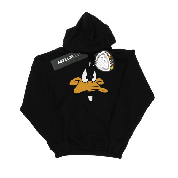Looney Tunes Dam/Dam Daffy Duck Hoodie Big Face XL Svart Black XL