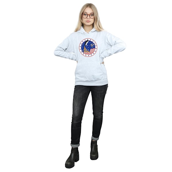 NASA Dam/Kvinnor Klassisk Rocket 76 Hoodie S Heather Grey Heather Grey S