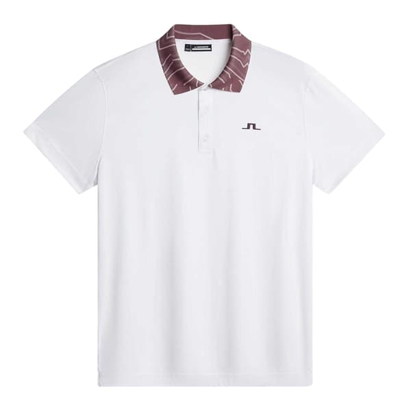 J.Lindeberg Pikétröja för män XL Vit White XL