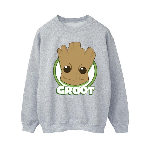 Guardians Of The Galaxy Dam/Ladies Groot Badge Sweatshirt XX Sports Grey XXL