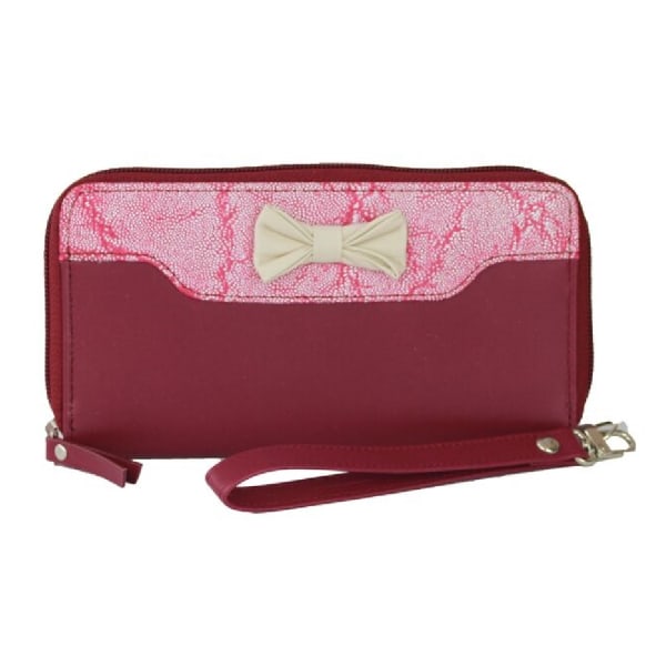 Eastern Counties Läder Adana-väska för damer/damer med rosett Det Raspberry/Pink One Size