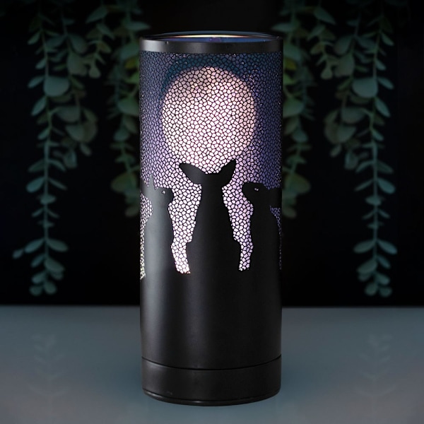 Lisa Parker Moon Gazing Hares Aroma Lamp En Storlek Svart/Lila Black/Purple One Size