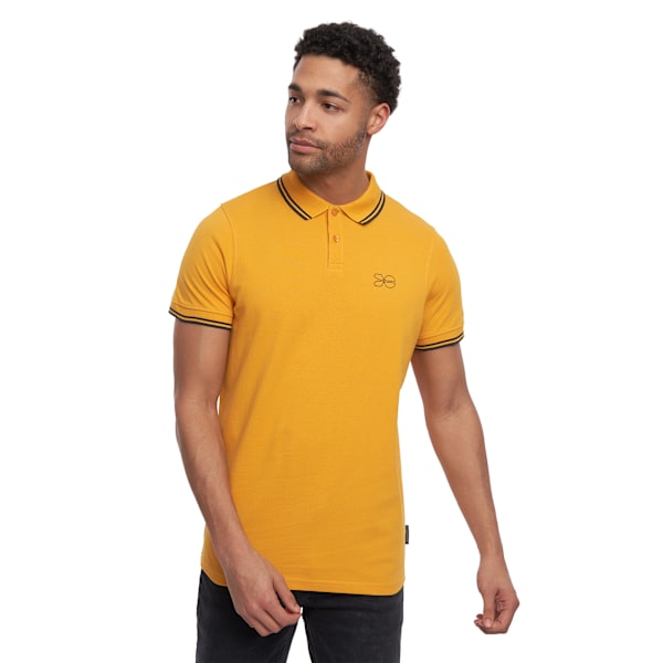 Crosshatch Herr Tarquin Poloskjorta XL Gul Yellow XL