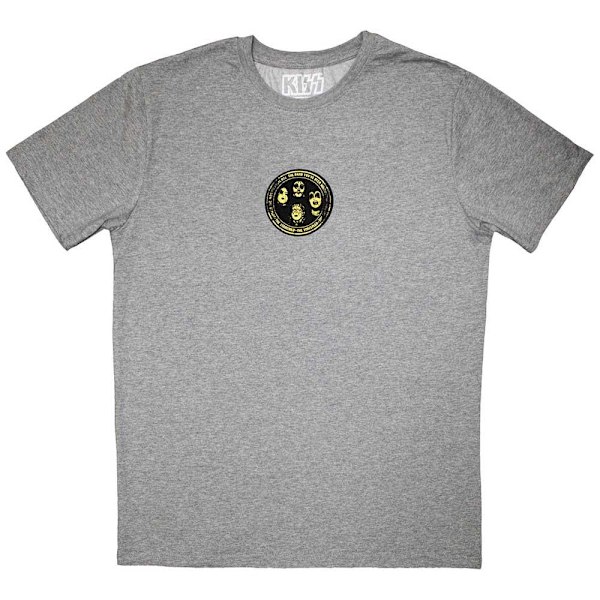 Kiss Unisex Adult Mini Hailing From NYC Logo T-Shirt S Grå Grey S