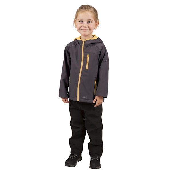Trespass Barn/Barn Kian Softshell Jacka 2/3 År Mörk Grå Dark Grey 2/3 Years