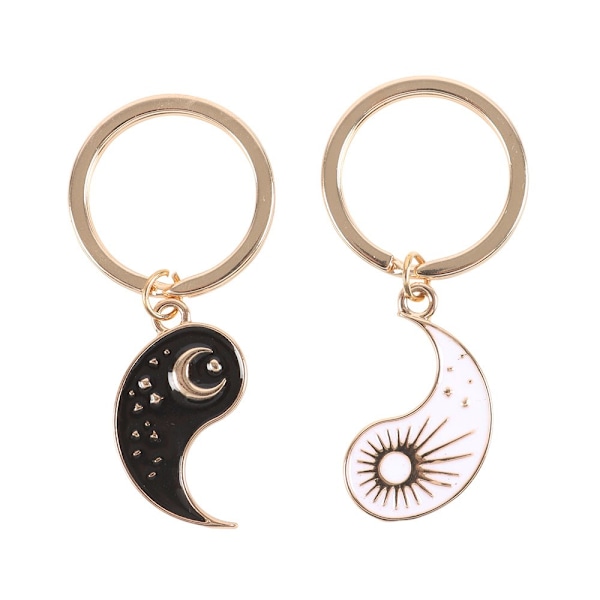 Something Different Yin Yang Nyckelring (2-pack) Storlek: One Size Svart Black/White One Size