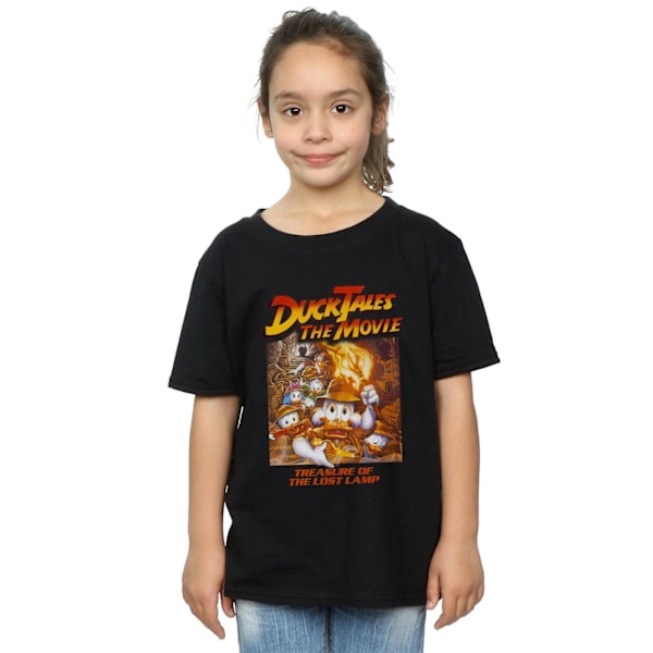 Disney Girls Duck Tales The Movie Bomull T-shirt 12-13 år Bl Black 12-13 Years