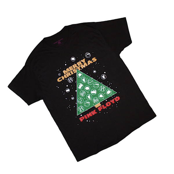 Pink Floyd Unisex Vuxen God Jul T-Shirt M Svart Black M