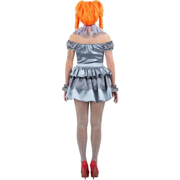IT Chapter Two Dam/Dam Pennywise Kostymset S Grå/Röd/S Grey/Red/Silver S