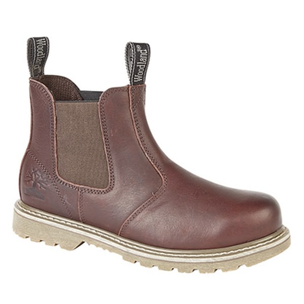 Woodland herr Tumbled Leather Gusset Chelsea Boots 12 UK Dark B Dark Brown 12 UK