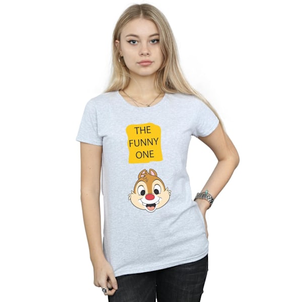Disney Dam/Kvinnor Chip N Dale Den Roliga En Bomull T-shirt X Sports Grey XL