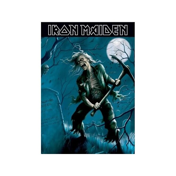 Iron Maiden Benjamin Breeg Postcard One Size Blå/Svart Blue/Black One Size