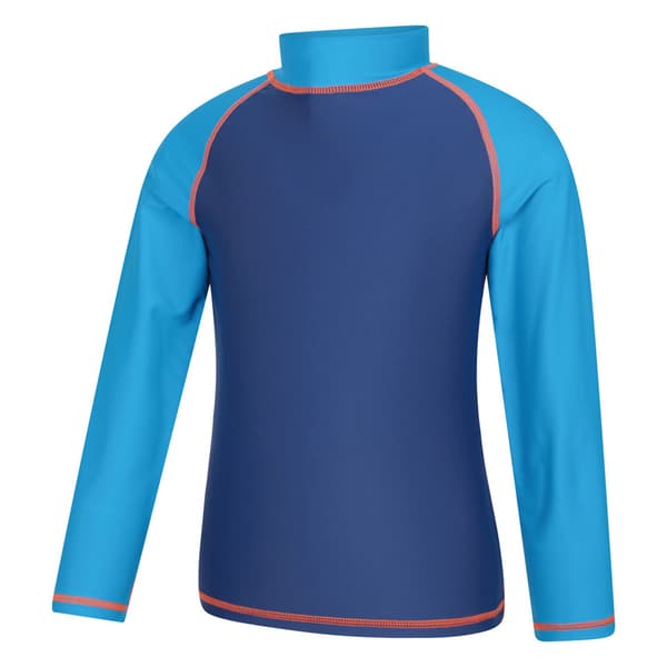 Mountain Warehouse Långärmad Rashguard för Barn 7-8 År Bright Blue 7-8 Years
