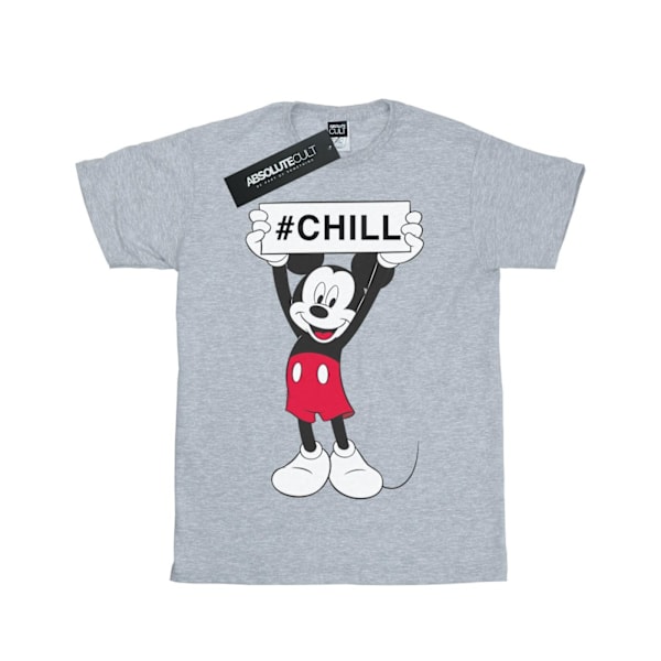 Disney Girls Mickey Mouse Chill Bomull T-shirt 12-13 År Sports Grey Sports Grey 12-13 Years