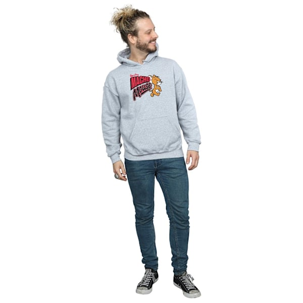 Tom And Jerry Macho Mouse Hoodie L Sports Grey för män Sports Grey L