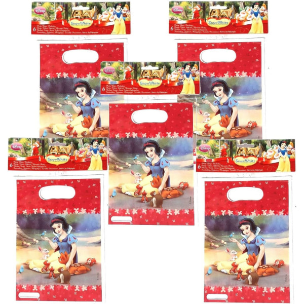 Snövit och de sju dvärgarna födelsedagsväskor (paket med 6) Multicoloured One Size