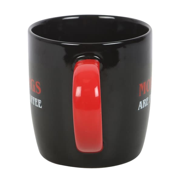Something Different Mornings Are For Coffee Mugg One Size Jet Bl Jet Black/Red One Size
