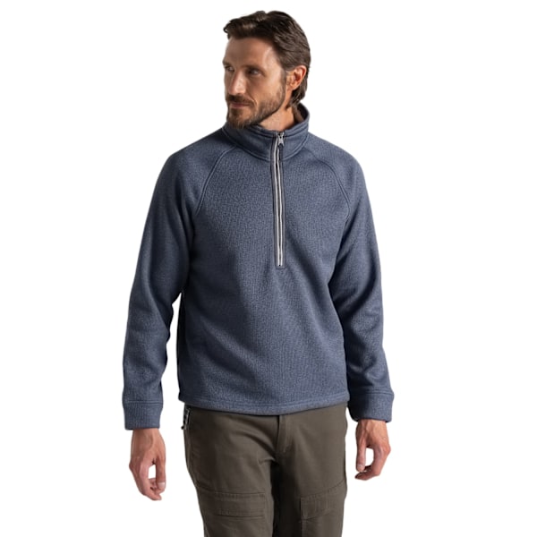 Craghoppers Belton Fleece Tröja med Halv Dragkedja Herr L Blå Marinblå Blue Navy L