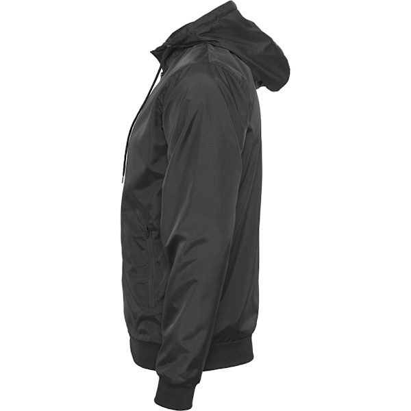 Bygg ditt varumärke Herr Zip Up Wind Runner Jacka 4XL Svart/Svart Black/Black 4XL