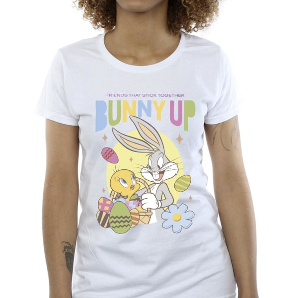 Looney Tunes Dam/Dam Bunny Up bomull T-shirt M Vit White M