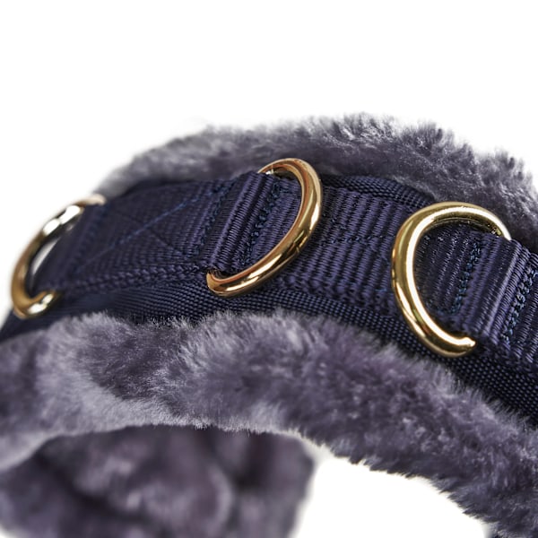 Shires Fleecefodrad Plysch Häst Longeringskapson Cob Svart Black Cob