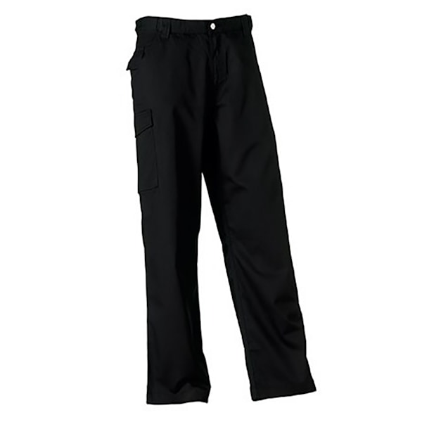 Russell Workwear Herr Polycotton Twill Byxor / Byxor (Lång) 4 Black 48W x Long