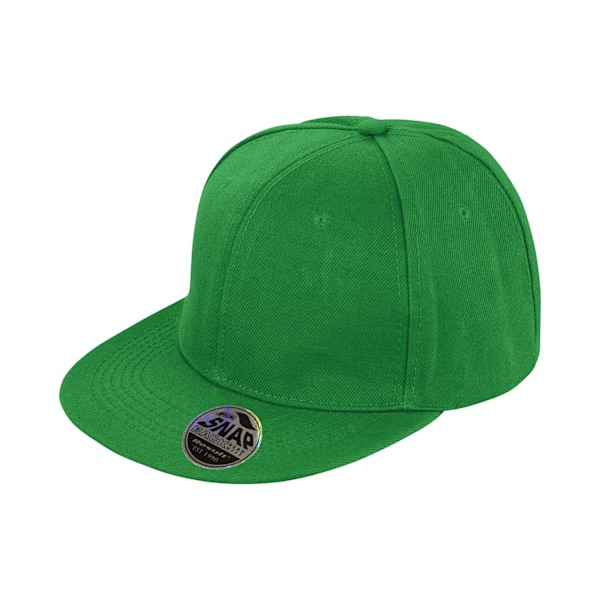 Result Headwear Bronx Original Flat Peak Snapback Cap One Size Emerald One Size
