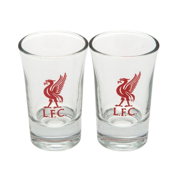 Liverpool FC Shot Glass Set (2-pack) One Size Transparent/Röd Transparent/Red One Size