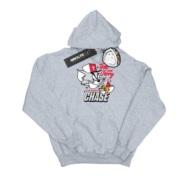 Tom Och Jerry Pojkar Katt & Musjakt Hoodie 5-6 År Sport Grå Sports Grey 5-6 Years
