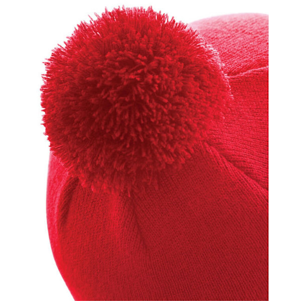 Beechfield Original Pom Pom Beanie One Size Classic Red Classic Red One Size