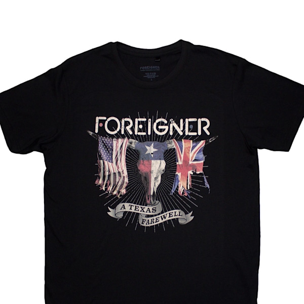 Foreigner Unisex Vuxen Texas Farewell T-Shirt S Svart Black S