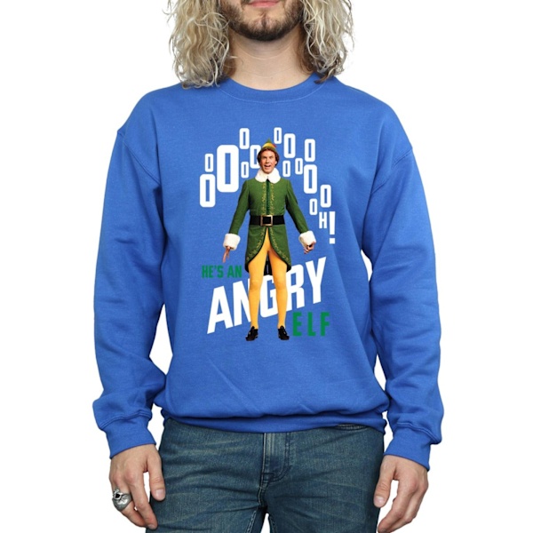 Elf Herr Angry Elf Sweatshirt S Royal Blue Royal Blue S