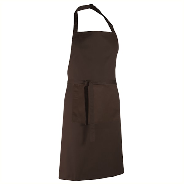 Premier Dam/Kvinnors Färger Bip Förkläde Med Ficka / Arbetskläder Brown One Size
