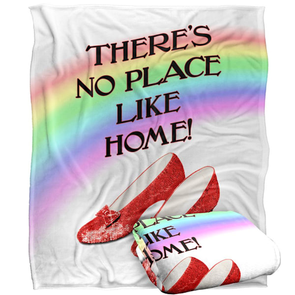 Trollkarlen från Oz Det finns ingen plats som hemma Regnbågsfilt En Multicoloured One Size