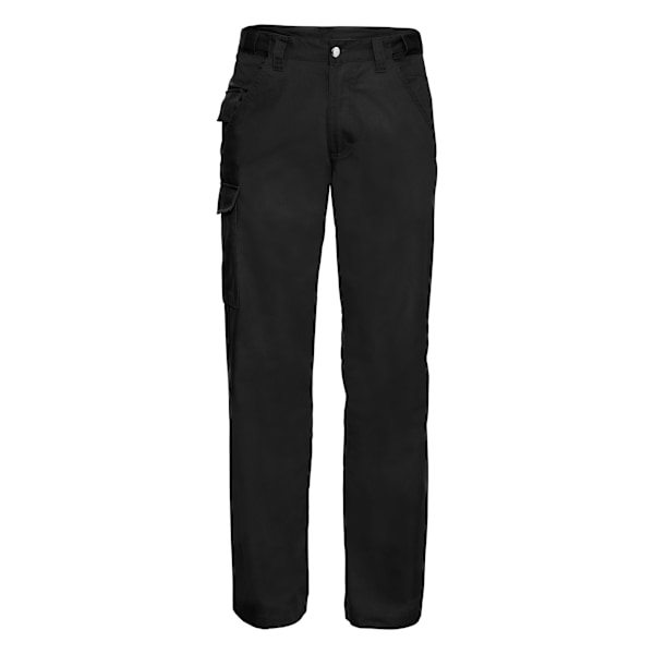 Russell Workwear Herr Polycotton Twill Byxa / Byxor (Lång) 4 Black 40W x Long