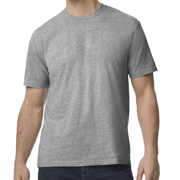 Gildan Herr Midweight Soft Touch T-Shirt L Sports Grey Sports Grey L