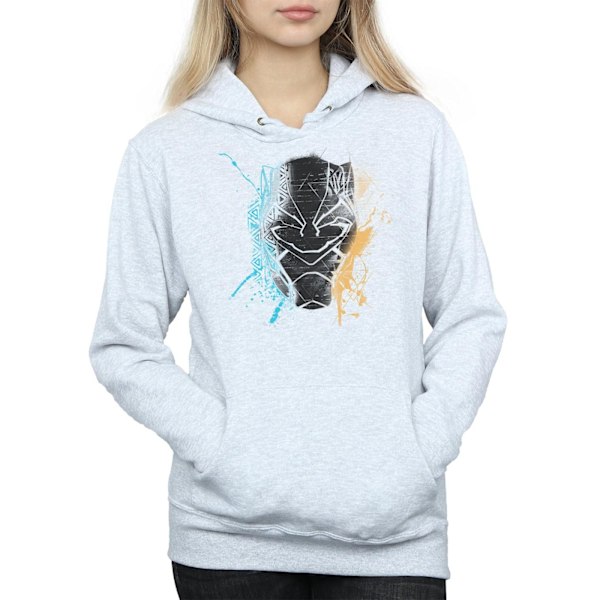 Marvel Womens/Ladies Black Panther Splash Hoodie XXL Sports Grå Sports Grey XXL