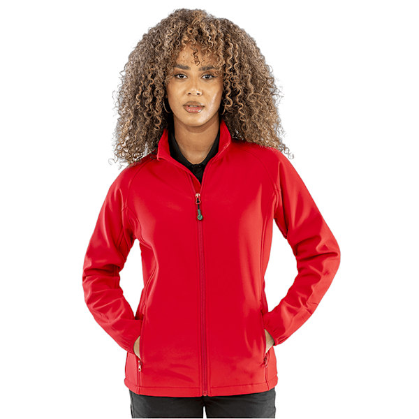 Result Äkta Återvunnen Herr Tryckbar Softshell Jacka XXL Röd Red XXL