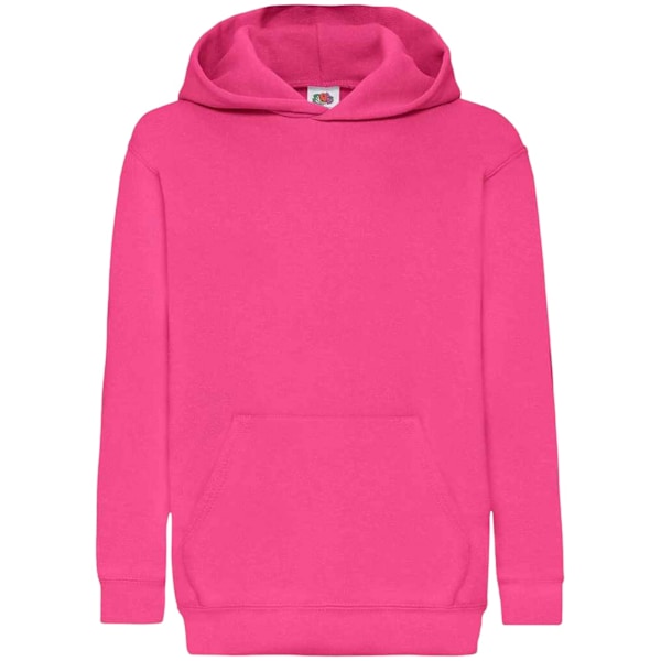 Fruit Of The Loom Barn Klassisk 80/20 Hoodie 9-11 Fuchsia Fuchsia 9-11