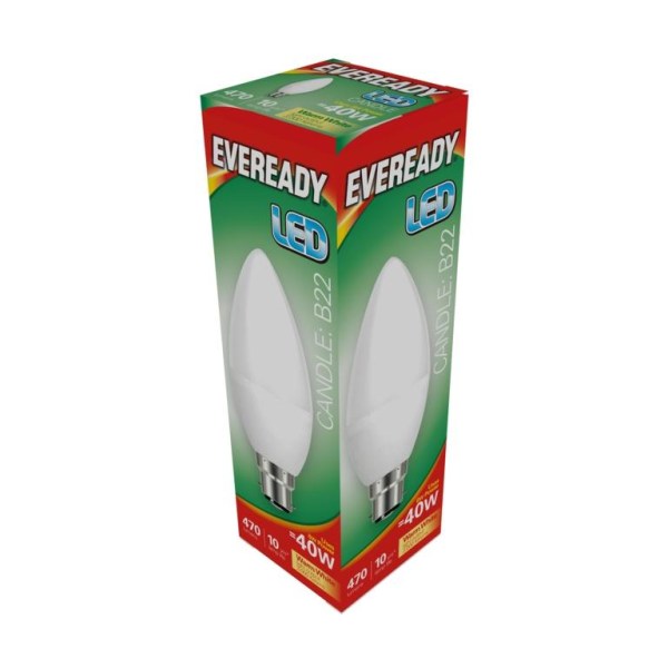 Eveready B22 LED-ljuslampa 4w varmvit Warm White 4w