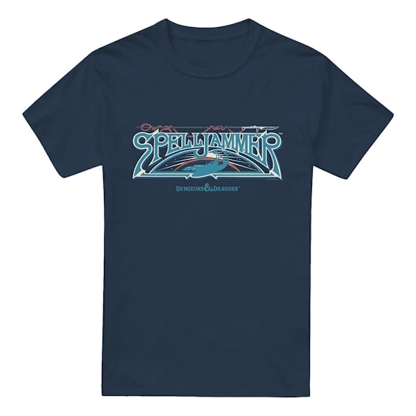 Dungeons & Dragons Herr Spelljammer Retro T-Shirt 4XL Marinblå Navy 4XL