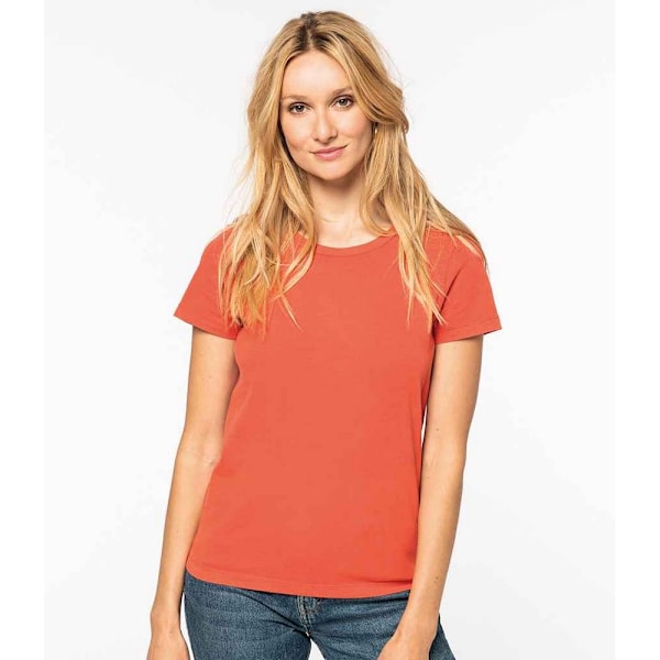 Native Spirit Dam/Kvinnor Blekad T-shirt M Paprika Röd Paprika Red M